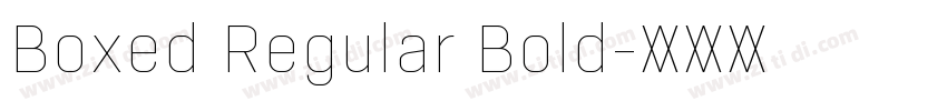 Boxed Regular Bold字体转换